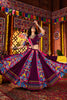 Purple Multicolor Printed Navratri Chaniya Choli with Dupatta