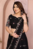 Black Floral Embroidered Lehenga Choli with Dupatta Silk Blend Traditional Festive Wear