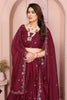 Elegant Maroon Embroidered Lehenga Choli with Dupatta Wedding Festive Wear
