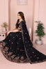 Black Embroidered Lehenga Choli with Colorful Floral Animal Motifs Designer Festive Wedding Wear