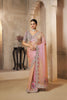 Peach Pink Designer Silk Saree with Heavy Stone and Zari Work Border Saree