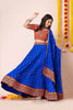 Latest Blue Lehenga Choli with Multicolor Mirror Embroidery and Traditional Dupatta