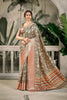 Elegant Brown Banarasi Silk Saree Wedding Festive Wear