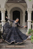 Stylish Black Bandhani Print Faux Georgette Lehenga Choli with Mirror Work