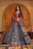 Black and Brown Embroidered Crepe Lehenga Choli with Dupatta for Navratri