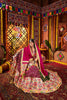 Magenta and White Traditional Lehenga Choli with Mirror and Embroidery Work
