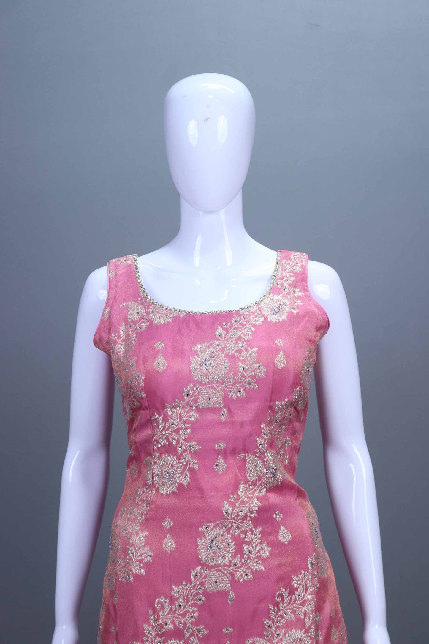 Pink Embroidered Kurta Sharara Set with Dupatta Festive Wear