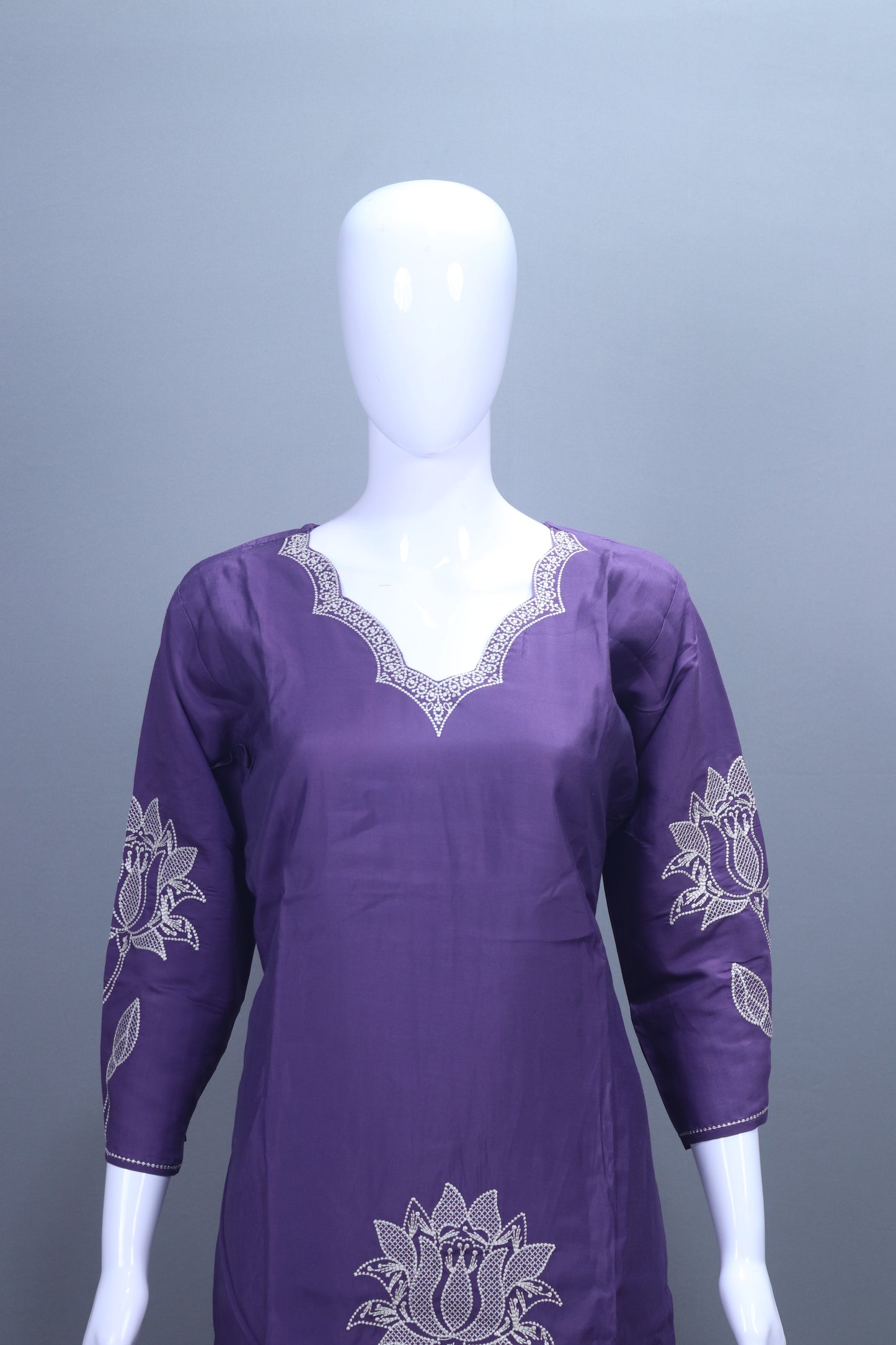 Stylish Purple Suit Set Dupatta Casual Occasions
