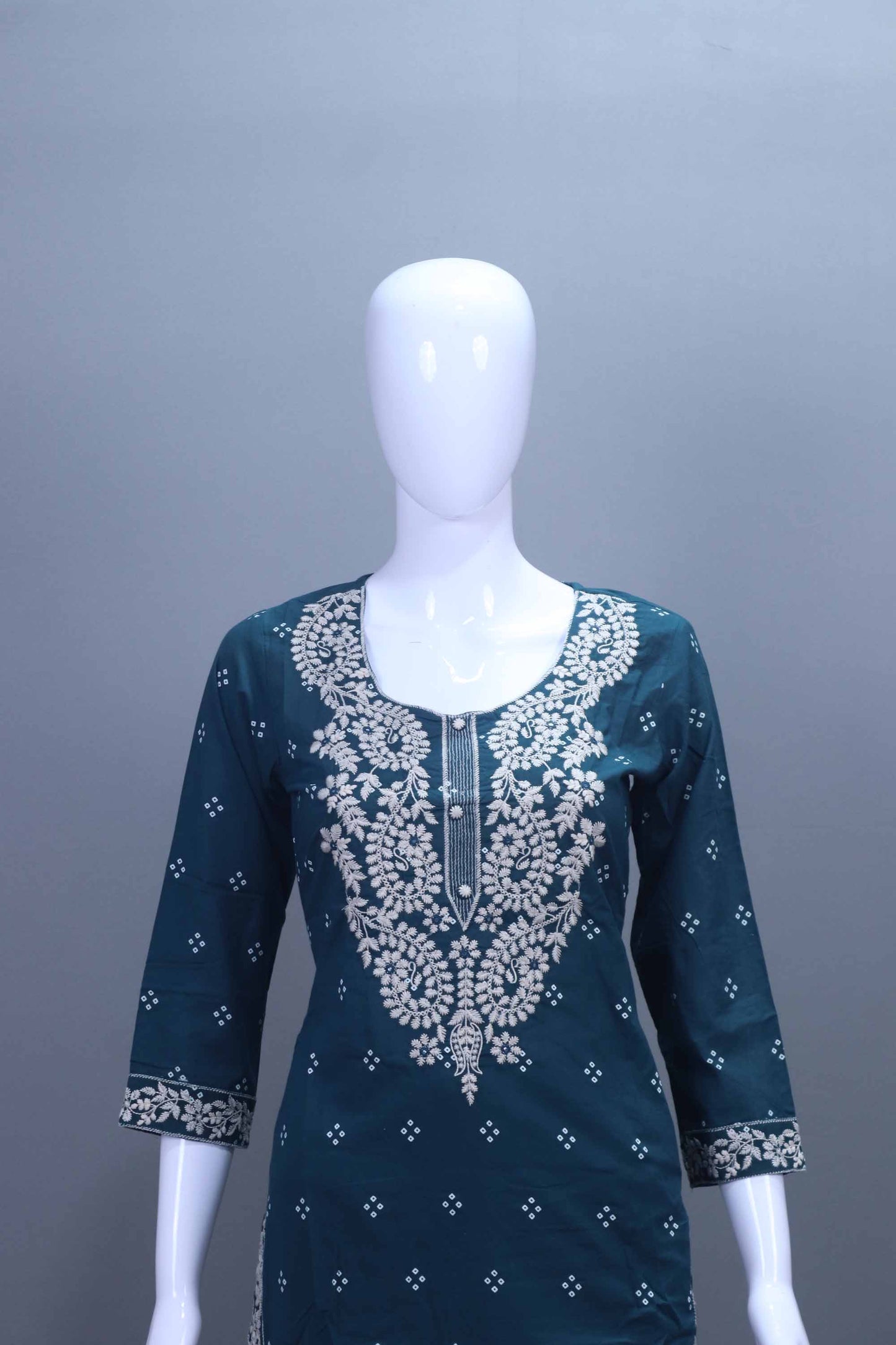 Teal Blue Salwar Suit Set Dupatta Traditional Ethnic Wear