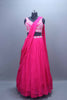 Hot Pink Designer Georgette Lehenga Choli with Dupatta