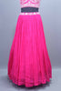 Hot Pink Designer Georgette Lehenga Choli with Dupatta