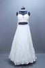 Elegant White Designer Georgette Lehenga Choli with Dupatta