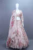 Pastel Pink Organza Lehenga Choli with Dupatta