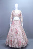 Pastel Pink Organza Lehenga Choli with Dupatta