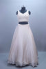 Ivory White Embellished Silk Lehenga Choli with Beaded Detailing