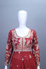 Maroon Embroidered Silk Lehenga Choli with Dupatta