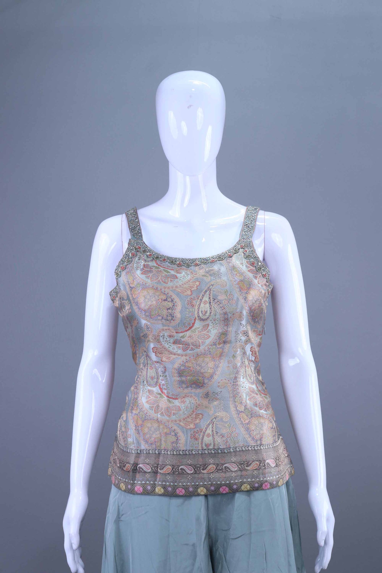 Pastel Blue Embroidered Kurta Sharara Set Designer Party Wear