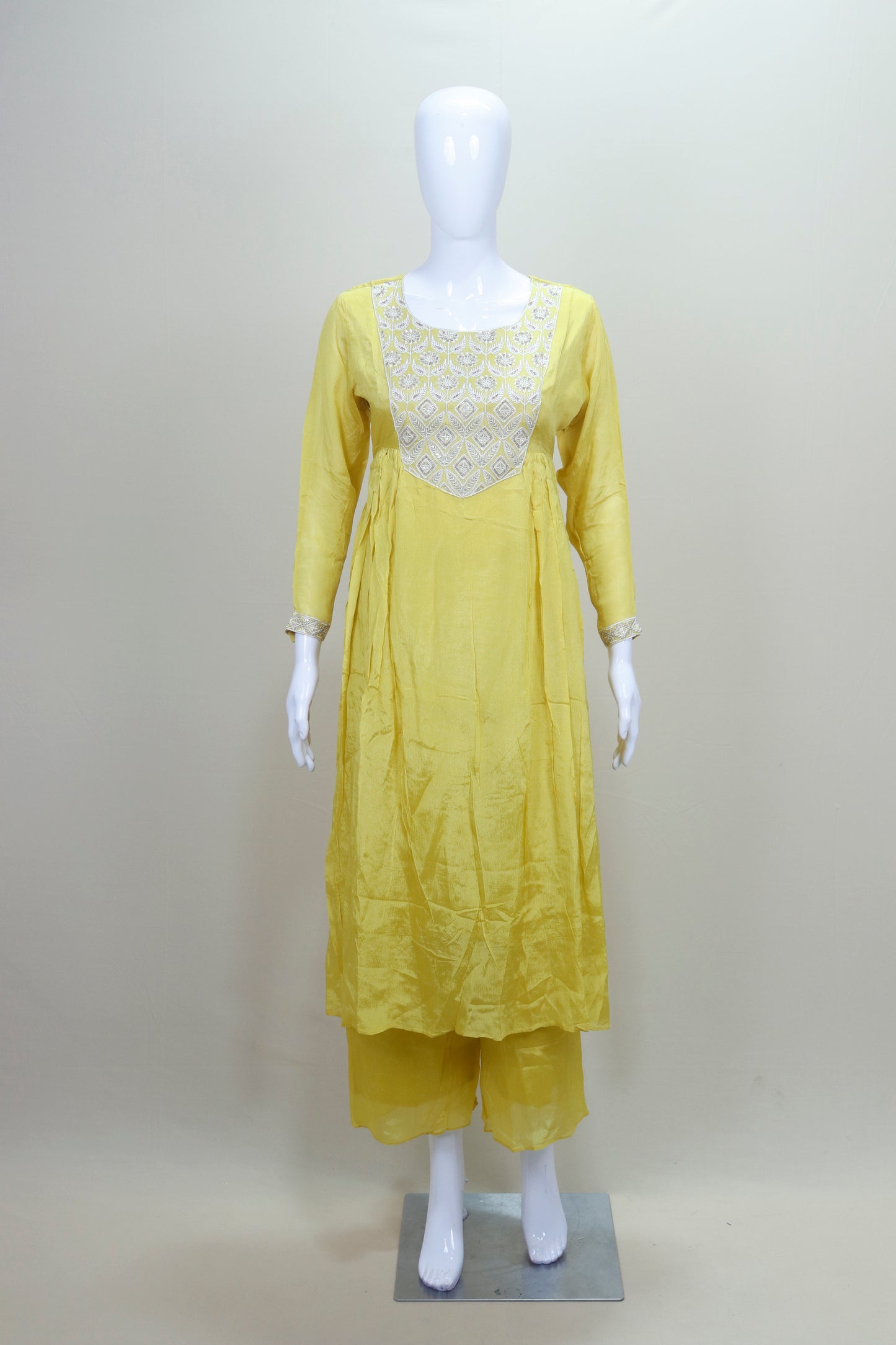 Bright Yellow Salwar Suit with Dupatta Festive Wedding Wear