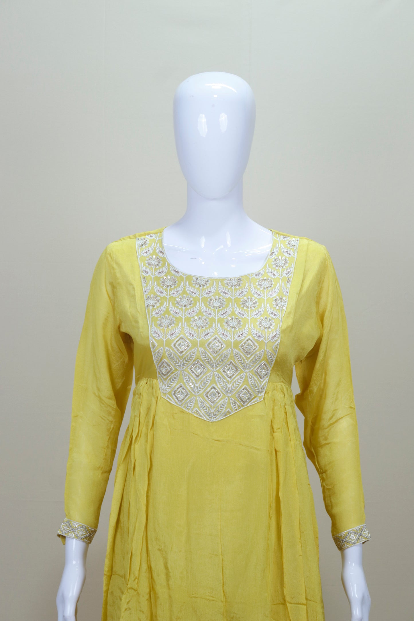 Bright Yellow Salwar Suit with Dupatta Festive Wedding Wear