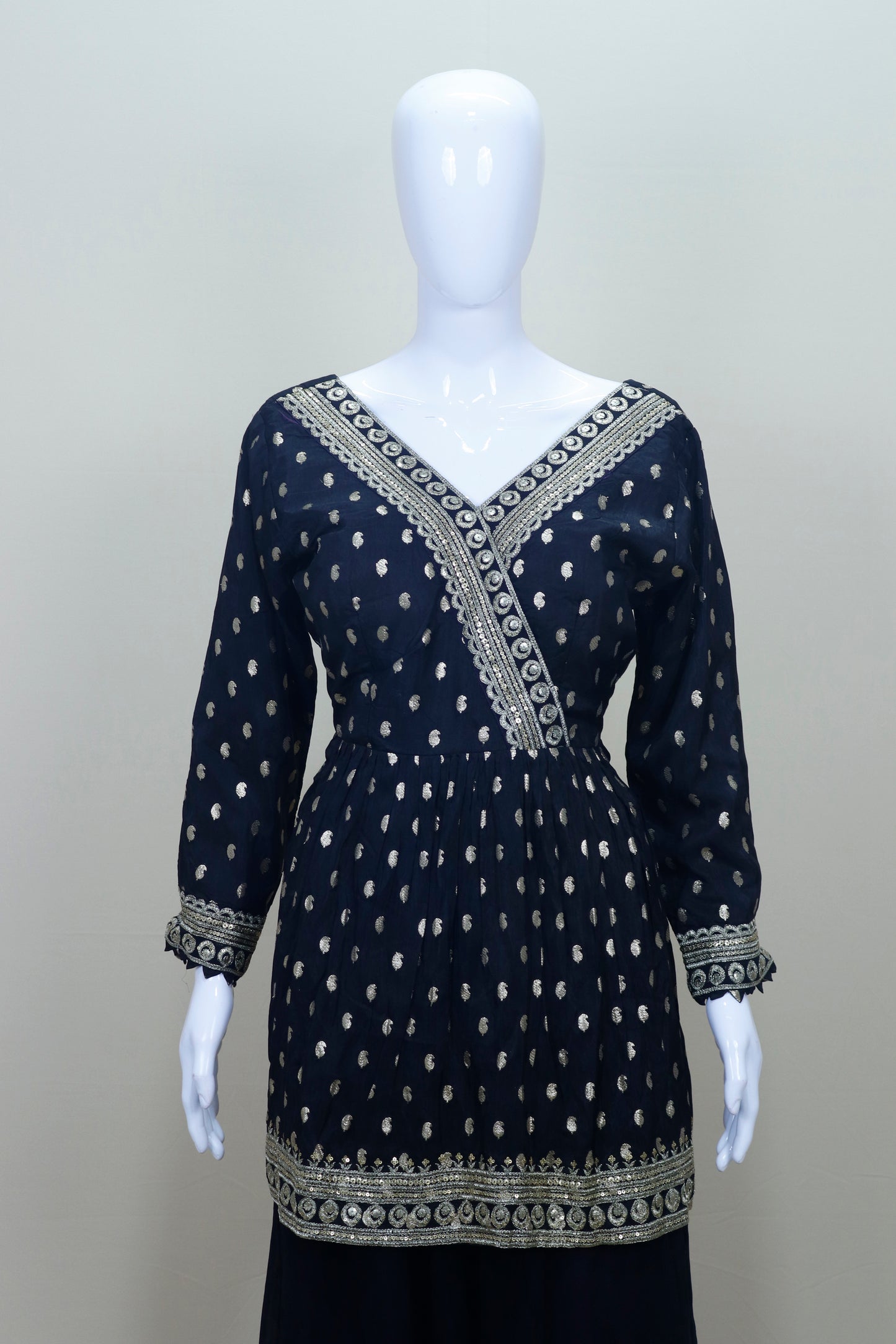 Black Anarkali Kurta Set with Dupatta Ethnic Party Wedding Wear Salwar Suit