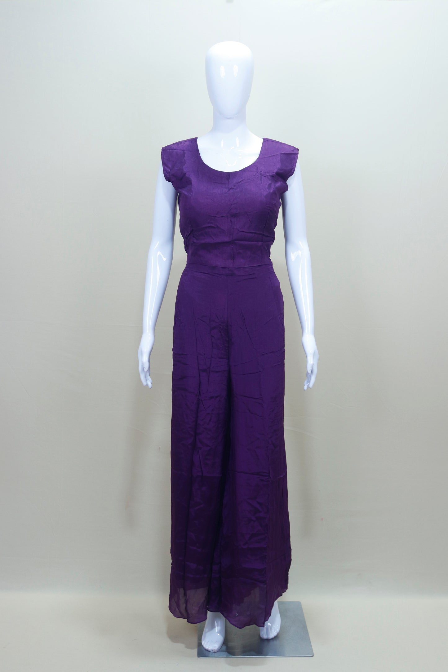 Purple Kaftan Dress Ethnic Party Wear Maxi Gown with Beaded Belt