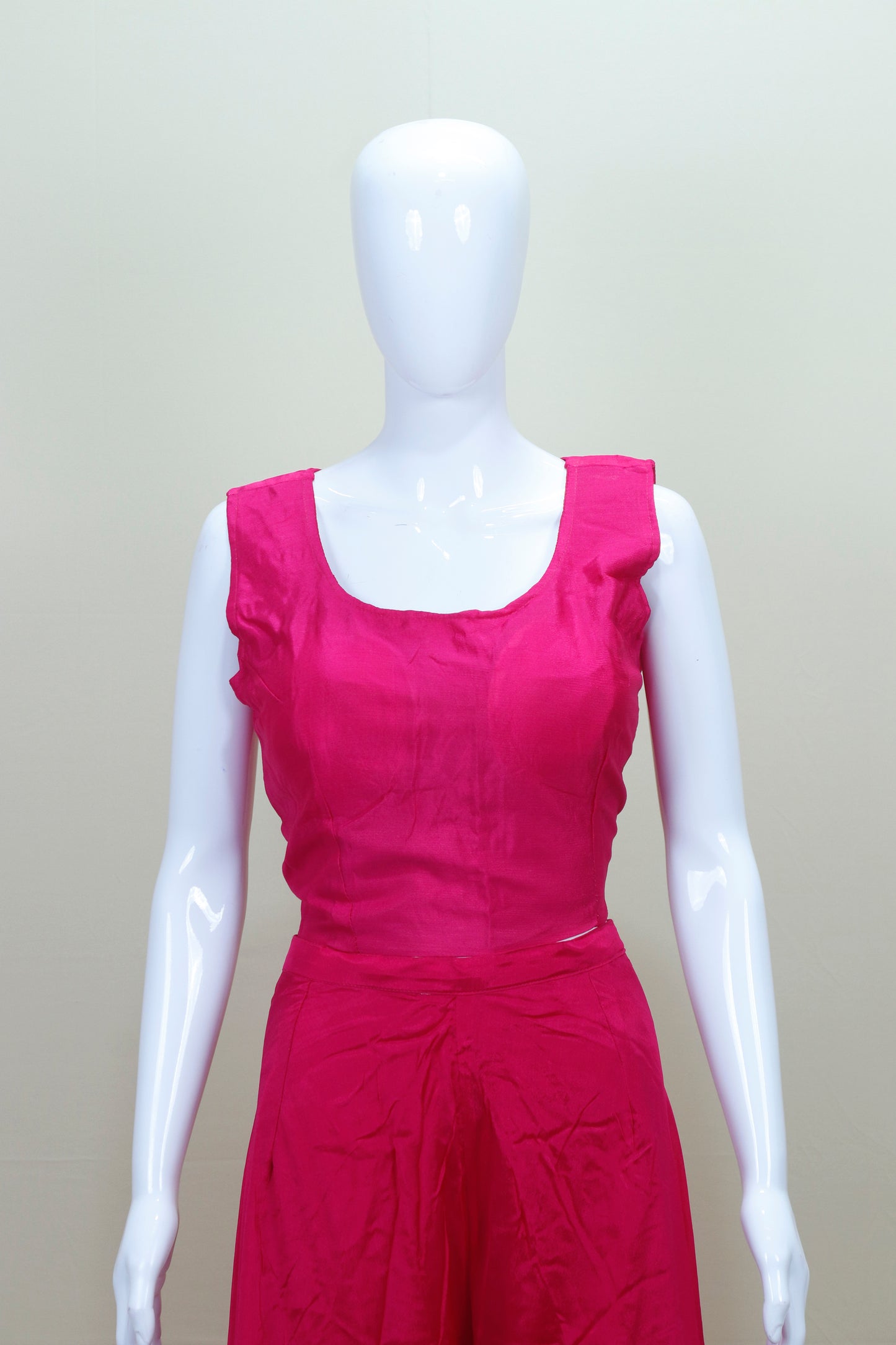 Pink Palazzo Set Ethnic Party Wear Kurta Jacket with Wide Leg Pants