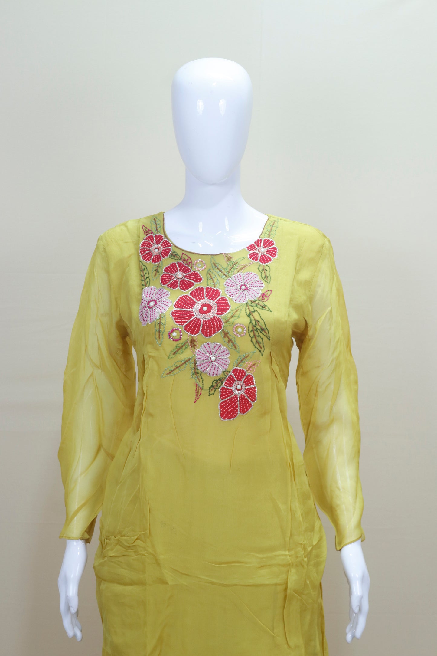 Yellow Kurta Palazzo Set Festive Casual Ethnic Wear