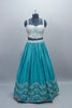 Teal Blue Lehenga Choli with Dupatta Designer Indian Wedding Outfit