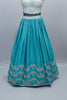 Teal Blue Lehenga Choli with Dupatta Designer Indian Wedding Outfit