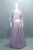 Lavender Crop Top Lehenga Set Modern Party Wear Festive Outfit