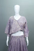 Lavender Crop Top Lehenga Set Modern Party Wear Festive Outfit