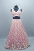 Dusty Pink Lehenga Choli with Dupatta Elegant Party Wear Ensemble
