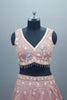 Dusty Pink Lehenga Choli with Dupatta Elegant Party Wear Ensemble