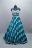 Teal Blue Lehenga Choli with Ombre Dupatta Designer Party Wear