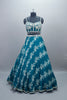Teal Blue Lehenga Choli with Ombre Dupatta Designer Party Wear