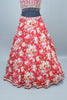 Red Lehenga Choli Blouse Net Dupatta Designer Party Wear