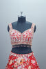 Red Lehenga Choli Blouse Net Dupatta Designer Party Wear