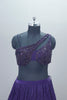 Purple Designer Lehenga Choli with One Shoulder Blouse Dupatta