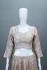 Beige Silk Lehenga Choli with Ombre Dupatta Bridal