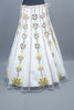 Yellow White Lehenga Choli with Dupatta Designer Party Wear