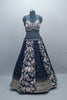 Navy Blue Lehenga Choli with Dupatta Designer