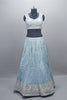 Sky Blue Silk Lehenga Choli with Dupatta  Party Wear Designer Lehenga