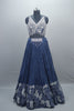 Designer Navy Blue Lehenga Choli with Dupatta