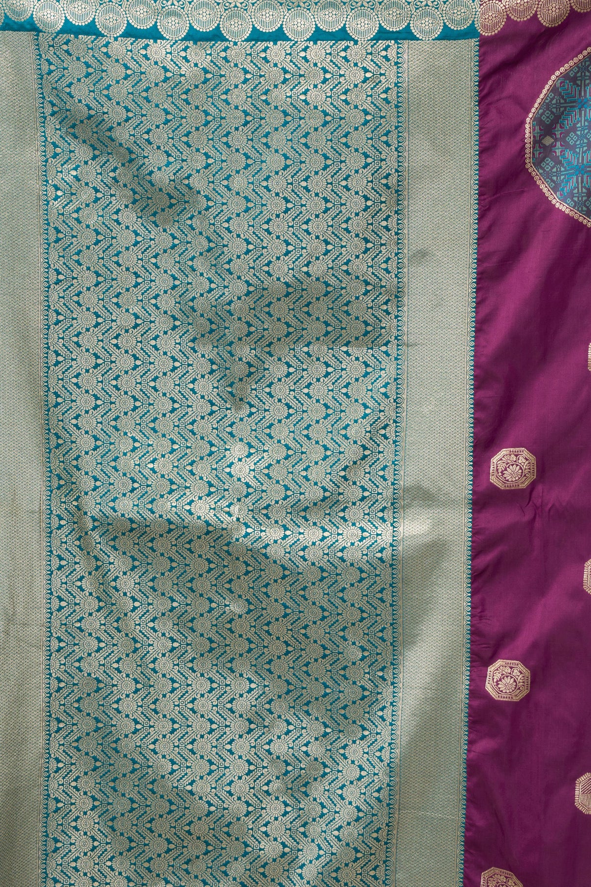 Regal Purple Soft Silk Saree with Zari Woven Work for Women
