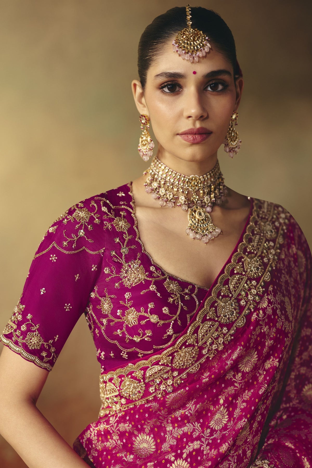 Stunning Purple Pure Georgette Saree Weaving Work Embroidered Border for Women