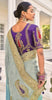 Aqua Blue Banarasi Silk Saree with Heavy Embroidered Border - Mangaldeep NX
