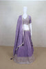 Blissful Purple Silk Lehenga Choli With Dupatta - Mangaldeep NX