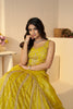 Bright Yellow Sequin Embroidered Lehenga Choli with Dupatta - Mangaldeep NX