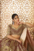 Coffee Brown Embroidered Net Lehenga Choli with Dupatta for Wedding & Festive Wear - Mangaldeep NX