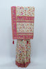 Cream Banarasi Silk SareeVibrant Rajasthani Wedding Scene Pallu - Mangaldeep NX